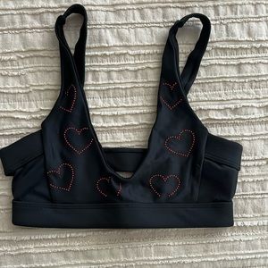 Heart sports bra by beach riot